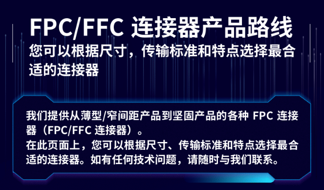 FPC/FFC连接器选型推荐